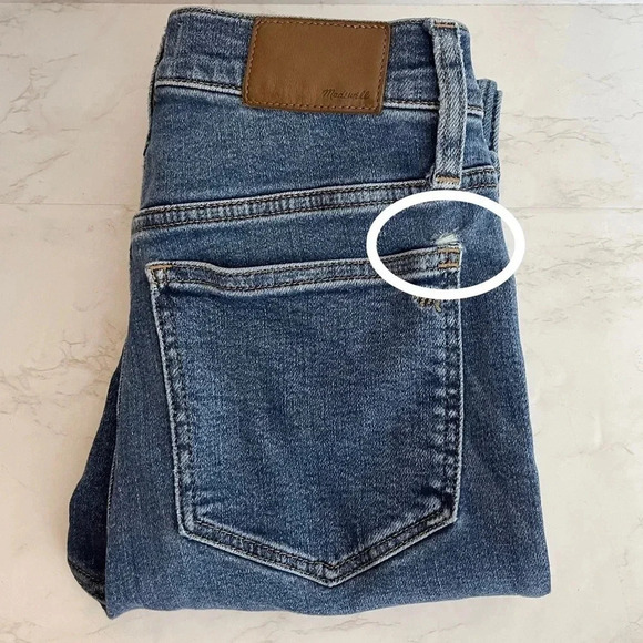 Madewell | High Rise Skinny Jeans Stretch Magic Pockets Denim - Picture 9 of 11